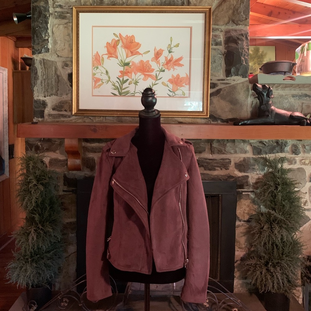 Purple moto jacket
